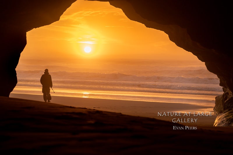 0314 Exploring a Cave at Sunset