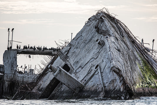 0244 Cement Ship Detail Photograph Print