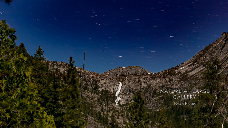 2675 Horsetail Falls by Moonlight with Stars